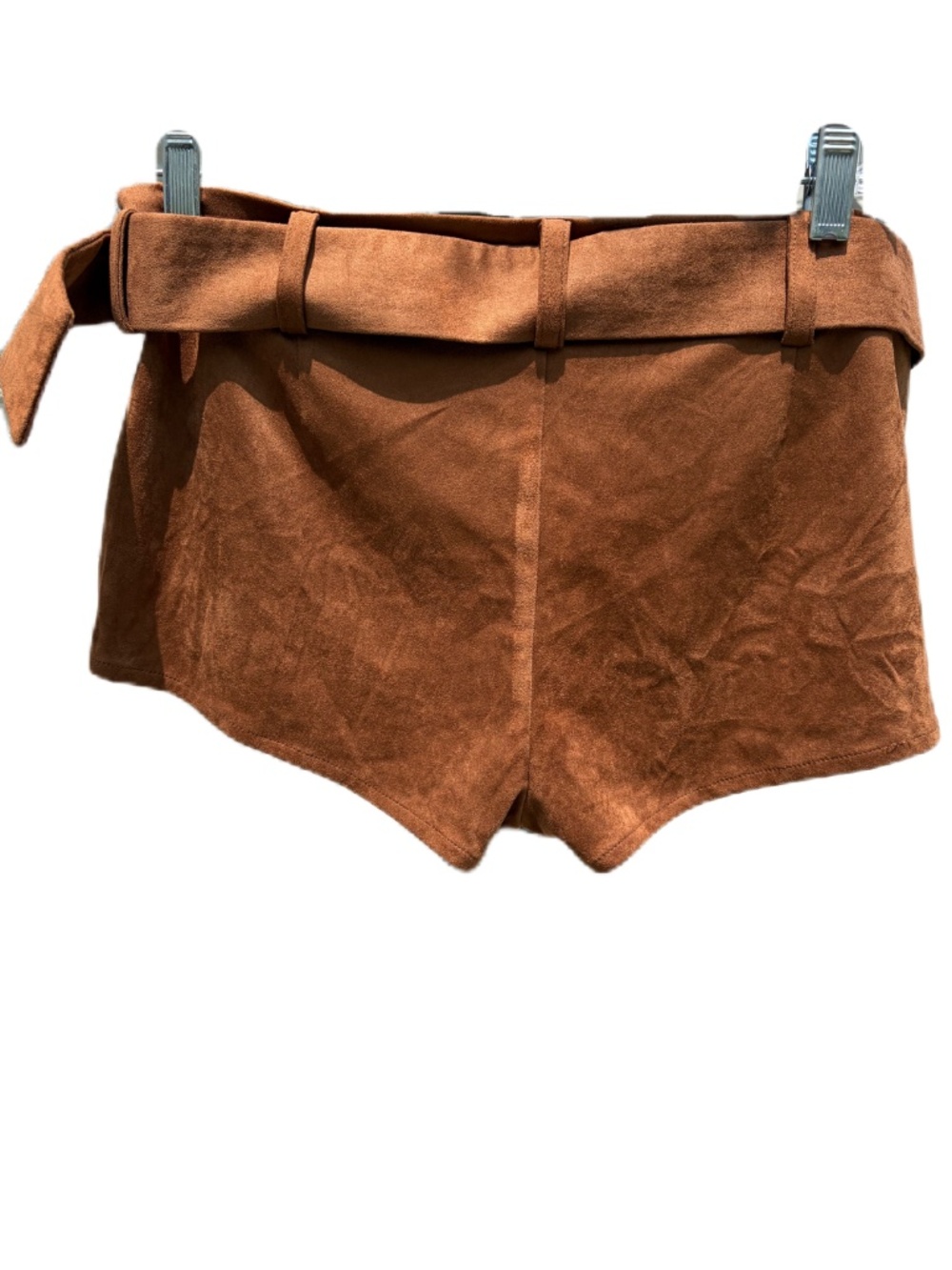 superdown faux suede Raddix short brown Small - Picture 9 of 16